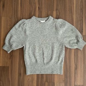 New H&M super soft half sleeve light grey sweater.